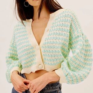 For Love and Lemons 🍋 Lizzy Stripe Knit Cardigan